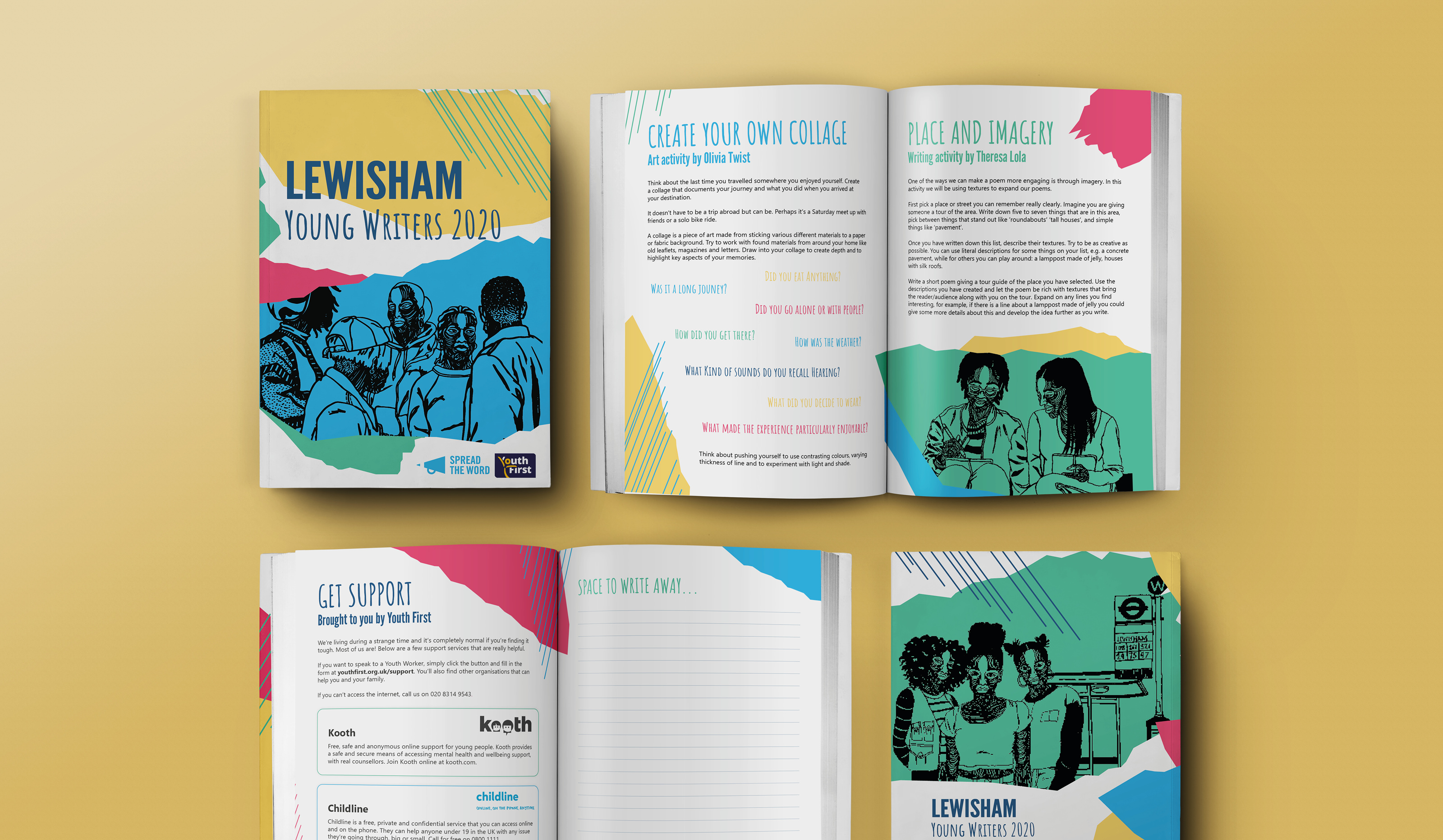 Lewisham Young Writers booklet design
